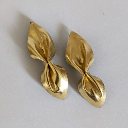 Leather Bow Earrings