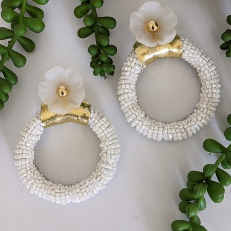 Beaded Hoops