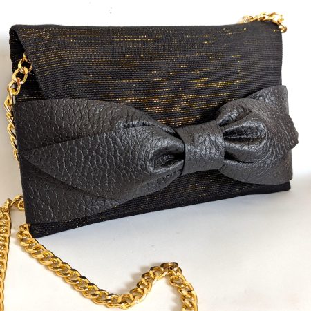 Asantewaa Fugu Clutch Black